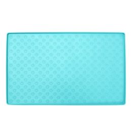 Spot Pet Mat, Waterproof And Easy To Clean Silicone Dog Mat, Cat Mat, Square Pet Placemat, Pet Supplies-Green-Small