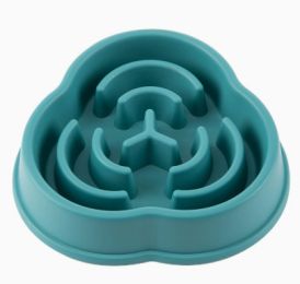 Pet Slow Feeding Bowl Dog Bowl Anti-choke Anti-skid: Conventional-01 Style Green