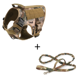 Outdoor Tactical Dog Vest For Large Dogs -Camouflage set-XL