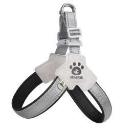 Adjustable Puppy Harness, No-Pull No Choke -Black-M