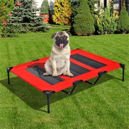 Pet Bed Elevated, 110 lbs Max- Red