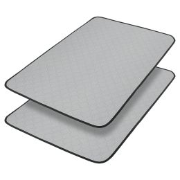 Waterproof Toilet Training Mat For Dogs, 89.5 X 59.2 Cm - 34.5 In X 23 In, Washable Pad Non-Slip Diaper Pad, For Puppies And Cats, 2 Packs: Grey