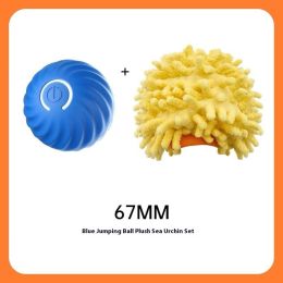 Pet Dog Rubber Ball Toys For Dogs: Blue sea urchin sleeve 67mm
