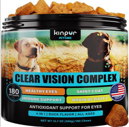 Eye Vitamins For Dogs ,Vision Supplement For Tear Stains,Dog Eye Care Immune Support Vitamin: Kinpur Pet Care