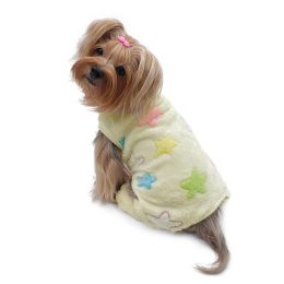 Ultra Plush Colorful Stars Front Sleeveless Pajamas - S