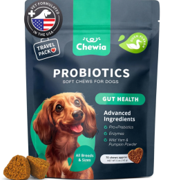 Probiotics For  Gut Health , Yeast Balance Itchy Skin Allergies Probiotics And Digestive Enzymes, Coprophagia Deterrent ,180  Chews: Chewia