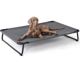 Made4Pets Large Dog Outdoor Adjustable Pet Bed With Buckle Legs, Durable And Bite-Resistant, Suitable For Indoor And Outdoor Use: Grey xxl