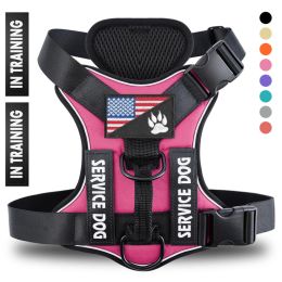 Reflective Breathable Solid Color Polyester Dog Strap: Pieces of red-XS
