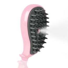 Steam Brush For Shedding -  Hair Steam Brush For Massage, Spritz Defur Comb, Pet Steamer For Dogs: Pink