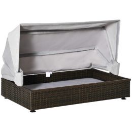 Dog Bed, Rattan Pet Sofa, Dog Tent, Amazon Shipping, WalMart Banned, No Shipping On Weekends-Coffee Gray