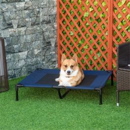 Pet Bed Elevated, 70 lbs Max- Blue