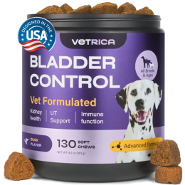 Dog UTI Treatment Duck Flavor Bladder Control Cranberry Chews, Soft Treats For Dog Incontinence Healthy Bladder