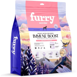 FURRY WONDER Freeze Dried Dog Food, Turkey & Chicken, 16 Oz, Grain-Free USA Made -Immune Boost