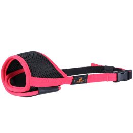 Mouth Cover To Prevent Eating Indiscriminately Large Labrador Dog -Red-XS