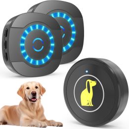 Doorbell For Dog/Puppy Training, Go Outside Doorbell And Waterproof Touch Button: 2 Receivers 1 Doorbell