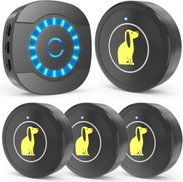 Doorbell For Dog/Puppy Training, Go Outside Doorbell And Waterproof Touch Button: 1 Receiver 4 Doorbells