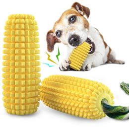 PROKEl Dog Chew Squeaky Corn Stick Toy  -Yellow