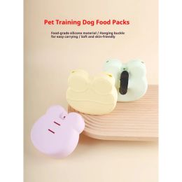 Pet Training Treat Pouch With Food-Grade Silicone - Soft, Skin-Friendly Dog Treat Bag With Hanging Buckle For Easy Carrying: Green