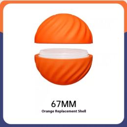Pet Dog Rubber Ball Toys For Dogs: Orange Replacement Shell 67mm