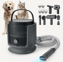 N3 9-in-1 Pet Grooming Vacuum : Grey