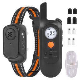 984FT Dog Training Collar,Waterproof Pet Beep Vibration Electric Shock Collar,Rechargeable Transmitter Receiver Trainer: Collar with Remote