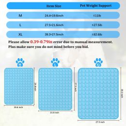 Pet Cooling Mat Cool Pad Cushion Dog Cat Puppy Blanket For Summer Sleeping Bed Dog Cooling Bed Pet Cooling Mat-M