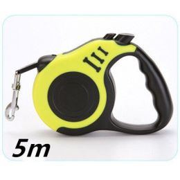 Pet Automatic Telescopic Traction Rope-Yellow-5m