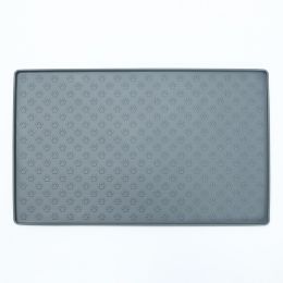 Spot Pet Mat, Waterproof And Easy To Clean Silicone Dog Mat, Cat Mat, Square Pet Placemat, Pet Supplies-Grey-Small