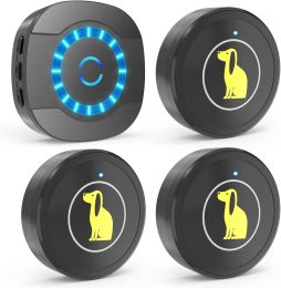 Doorbell For Dog/Puppy Training, Go Outside Doorbell And Waterproof Touch Button: 1 Receiver 3 Doorbells