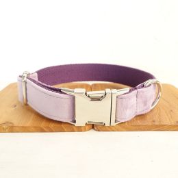 MUTTCO drawstring traction belt Set (option/size: Light purple Collar-L)