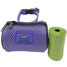 American River Poop Bag Holder for Dogs (Color/Size: Paisley Purple, One Size)