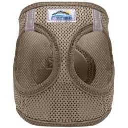 American River Solid Ultra Choke Free Dog Harness (Color/Size: Fossil Brown, Medium)