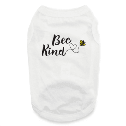 Bee Kind Dog Shirt (Color/Size: White, 2X-Large)