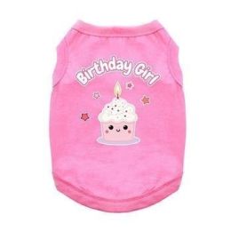 Birthday Girl Dog Shirt (Color/Size: Pink, 2X-Large)